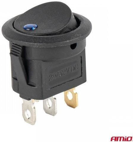 AMiO Comutator On/Off auto 12V Universal Albastru