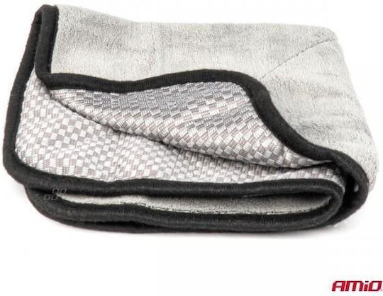 AMiO Cloth Microfiber Cleaning / Polishing / Drying for Body Car 600gsm Gray 40x40cm