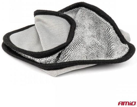 AMiO Mikrofaser-Auto-Tücher für Polieren und Trocknen des Körpers Auto 550gsm Grau 40x30cm