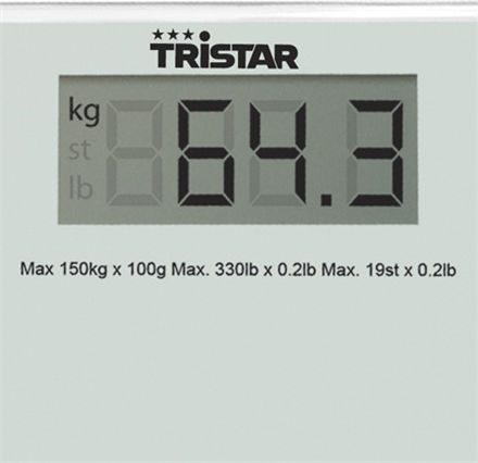 Tristar Digital Bathroom Scale White WG-2419