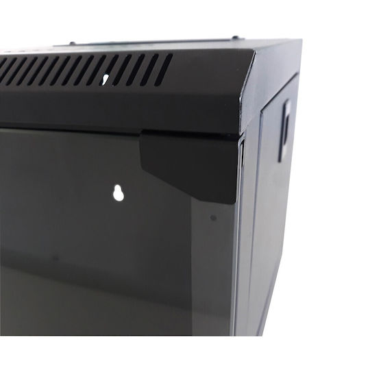 Techly Wandmontiert Rack-Schrank 9U Schwarz 5716
