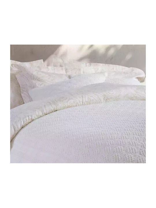 Nef-Nef Homeware Ventora Κουβέρτα Υπέρδιπλη 230x250εκ. Ecru