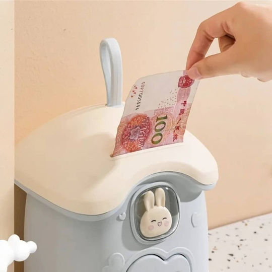 Crea Mc23649 Κουμπαρας Bunny Salvadanaio Χαρουμενο Κουνελακι Γαλαζιο