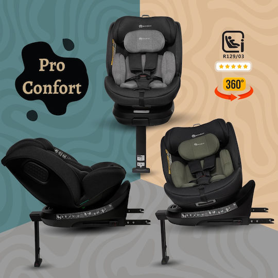 AppeKids Καθισματάκι Αυτοκινήτου i-Size με Isofix Γκρι 0-36 kg