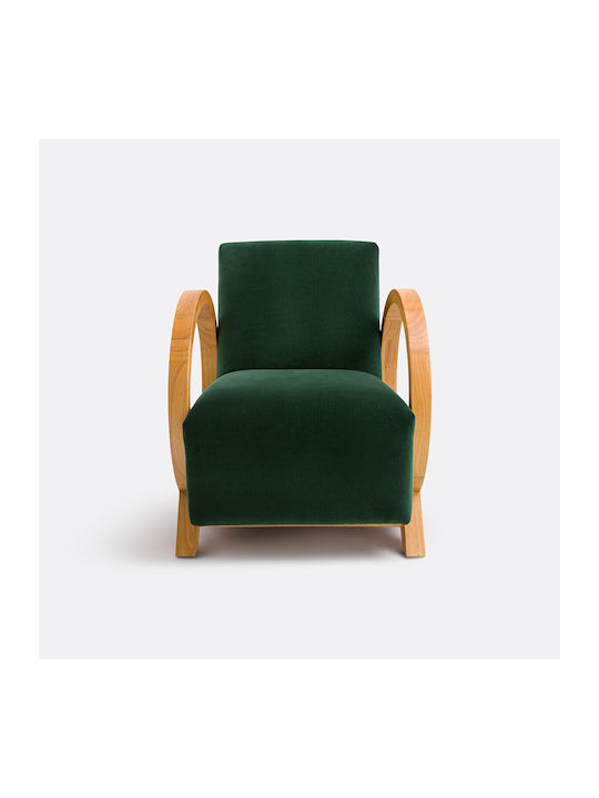 Vintage Scaun De Relaxare Din Catifea Vintage 63.5x73x70.5cm