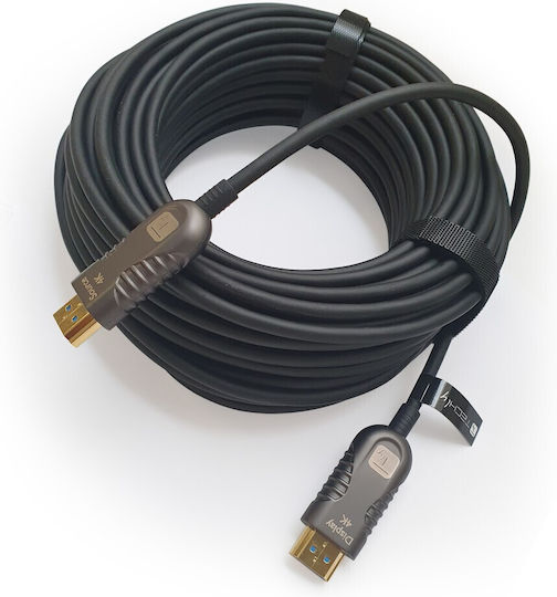 Techly HDMI 2.0 Premium High Speed 4K 60Hz HDR Cable HDMI male - HDMI male 15m Μαύρο