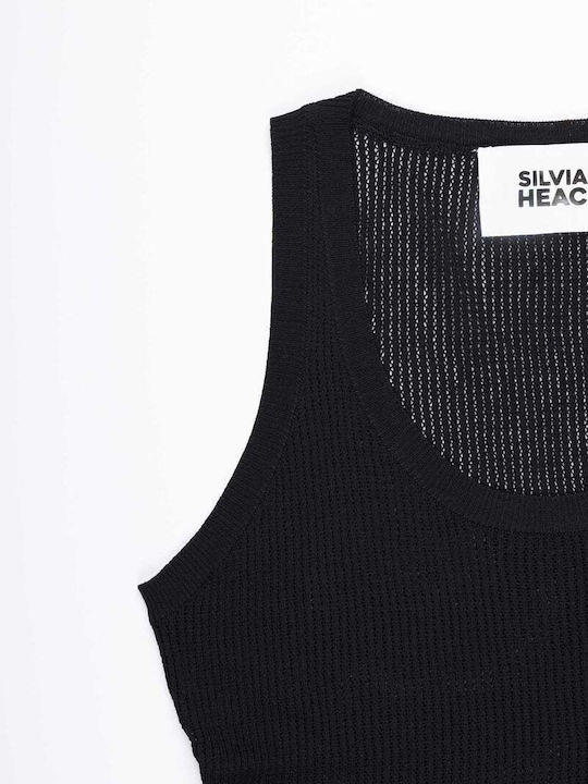 Bluza Damă Fără Mâneci Neagră