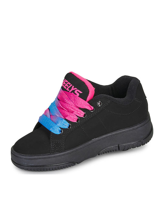 Παιδικά Sneakers με Ροδάκια Μαύρα