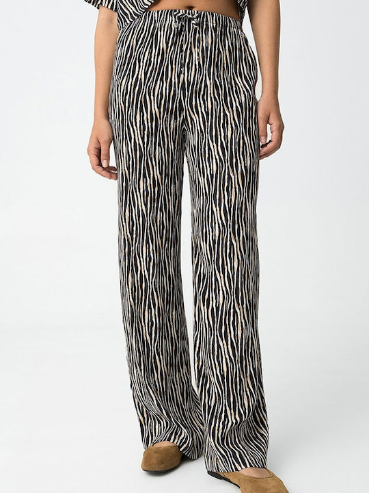 Women's Fabric Trousers Black
