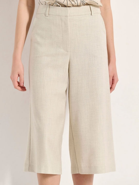Damen Hoch tailliert Culotte Silber