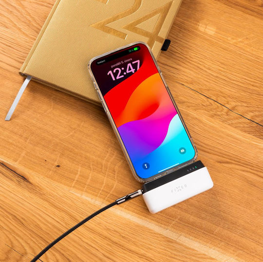 Fixed Zen 5 Power Bank 5000mAh mit USB-C Anschluss Weiß