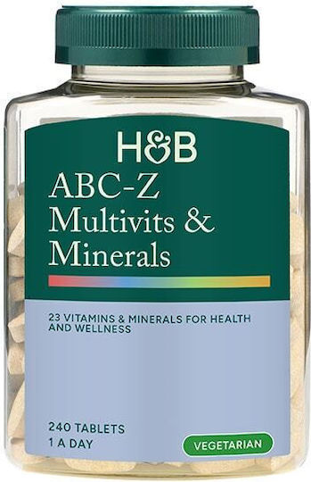 Holland & Barrett Abc To Z Multivitamins & Minerals Multivitamină 240 Tablete