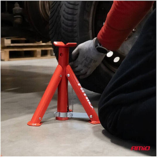 AMiO Set Car Support Stands for Vehicles with Maximum Lifting Capacity up to 2 Tons