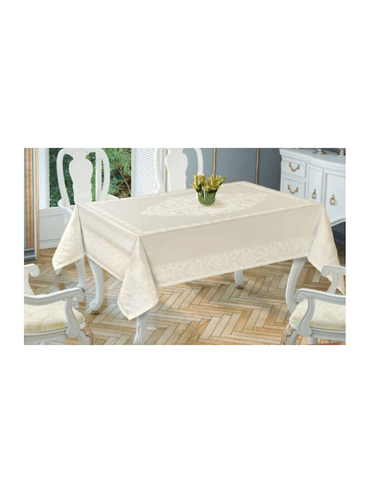 Tropik Home Τραπεζομάντηλο Gold Cream 150x220εκ.