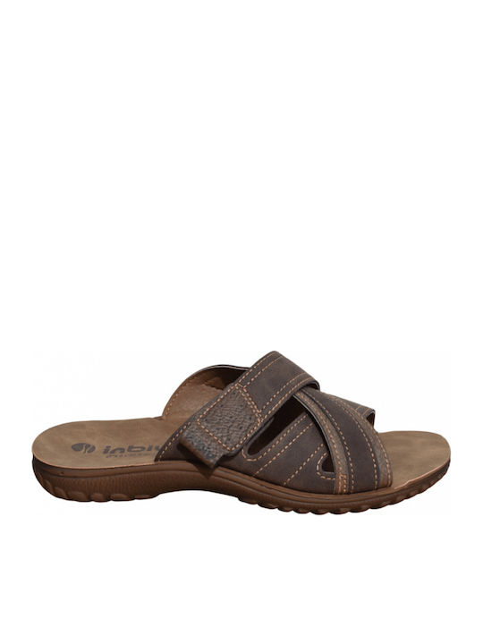 Herrensandalen in Tabac Braun Farbe