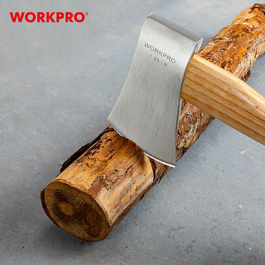 Брадва с дървена дръжка 560гр Wp241042 Workpro Profi