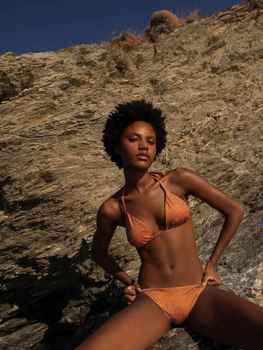 Bikini Τριγωνάκι C Cup με Ενίσχυση Κίτρινο