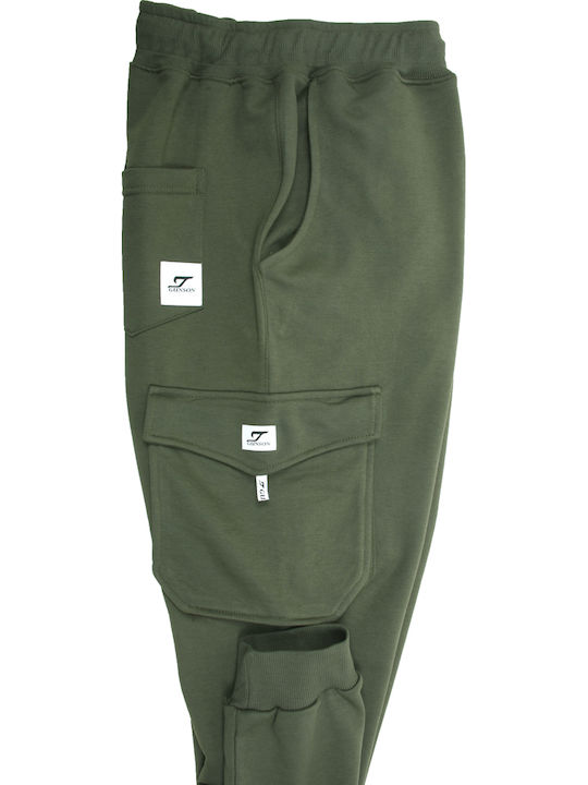 Cargo Pantaloni de trening cu Elastic Khaki