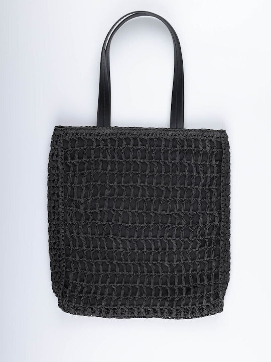 Straw Women's Bag Shopper Black