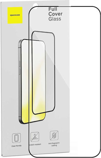 Spacecase Tempered Glass Μαύρο (iPhone 17e / 16e / 14 / 13 / 13 Pro)