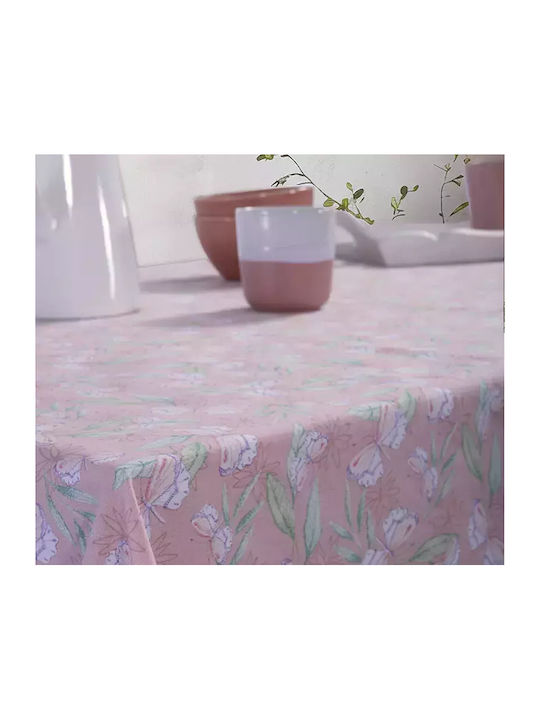 Nef-Nef Homeware Τραπεζομάντηλο Βαμβακερό Αλέκιαστο Be You Tiful Ροζ 140x240εκ.