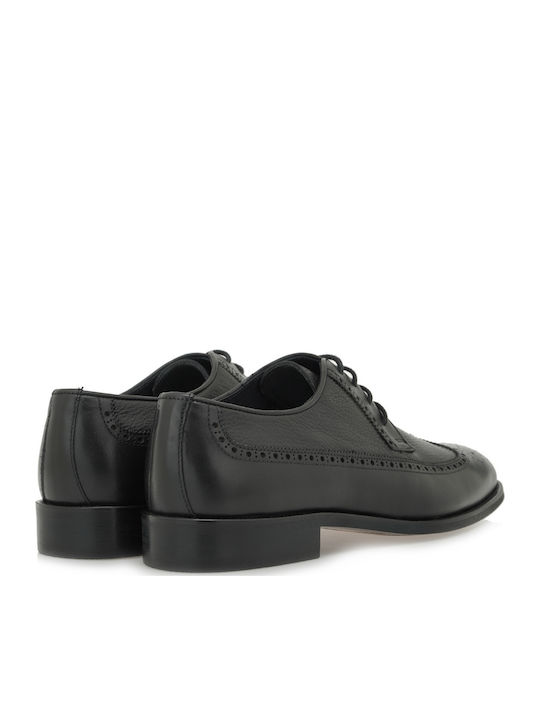Δερμάτινα Ανδρικά Oxfords Μαύρα