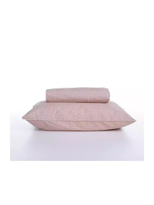 Nef-Nef Homeware Bettbezug-Set Baumwolle Übergröße mit 2 Kissenbezügen 240x230 Serenity Sissy Rosa