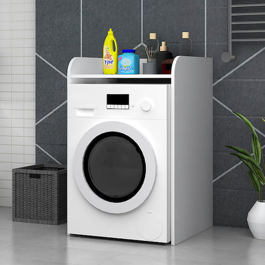 Έπιπλο Πλυντηρίου Toren Megapap Λευκό 65x60x100εκ Συσκευασία 1 Τμχ