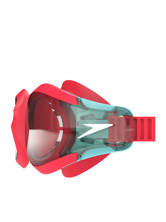 Speedo Swimming Goggles Adults with Anti-fog Lenses Red