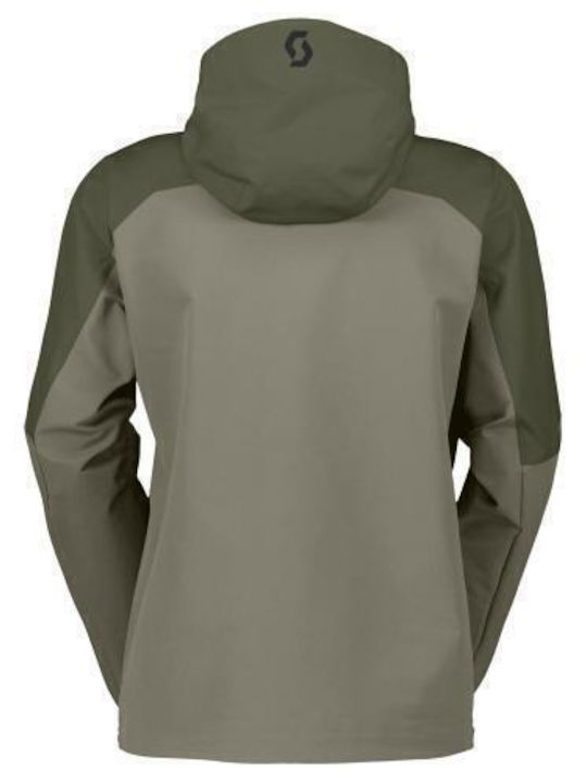 Scott 420888SCT_GREY_GRN Männer Jacke aus Weiche Schale für Ski & Snowboard Grün