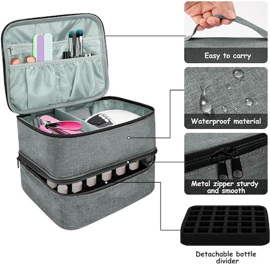 Fabric Cosmetic Case H18xW25xD20cm