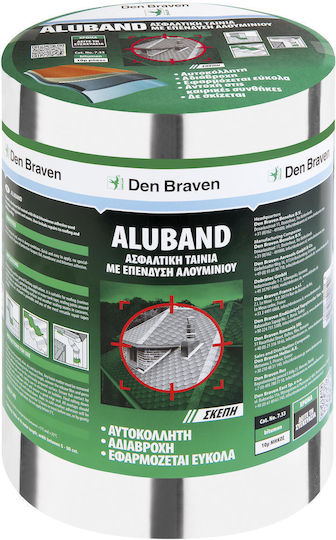 Bostik Den Braven ALUBAND Silver Bitumen Tape with Aluminium Coating 3220101191