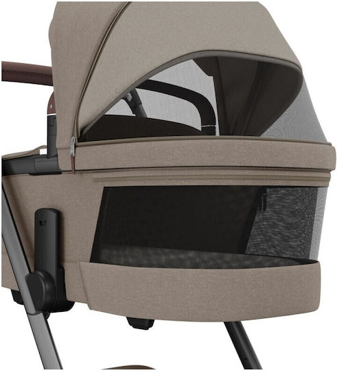 Maxi-Cosi Fame Twillic Verstellbar 2 in 1 Baby Kinderwagen Geeignet für Neugeborene Truffle (& Σετ Αντάπτορες Καθίσματος)