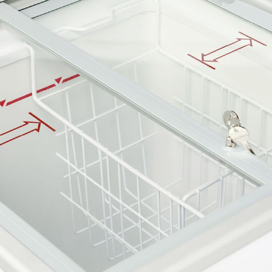 Straight Sliding Glass Freezer 1550x630x892mm Ic501sc