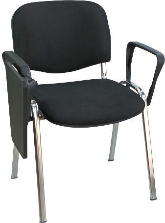 Karekla by Fragkoulakis Iso-Analogio Black Classroom Chair with Tablet Arm 53x42x80cm