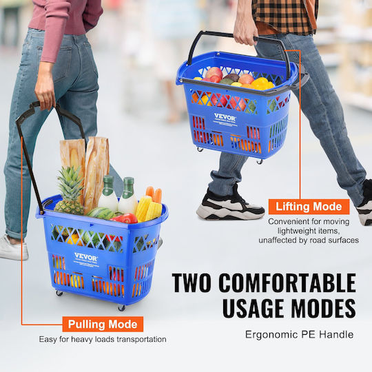 Vevor Shopping Basket Blue