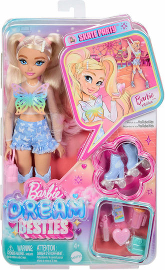 Barbie Dream Besties Doll Roller Skate Malibu for 4+ years old+ Years
