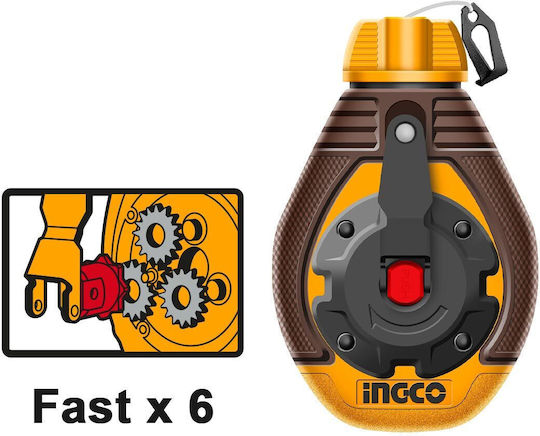 Ingco Fastx6 Σετ Χάραξης με Κιμωλία 30m