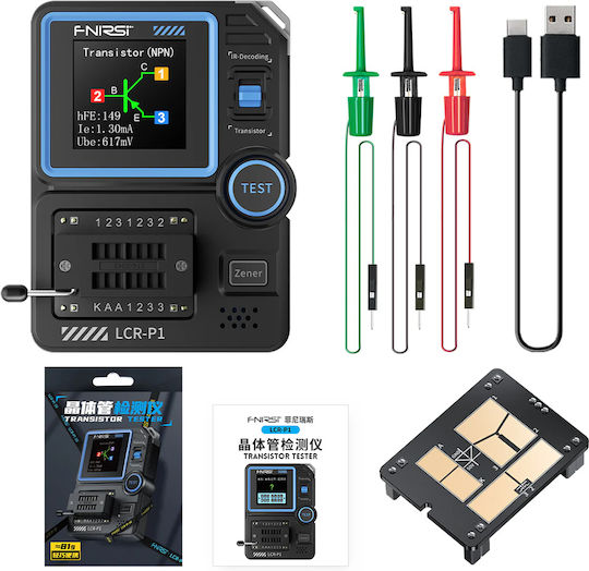 Fnirsi Oszilloskop Transistor Tester Lcr-p1 Wiederaufladbar