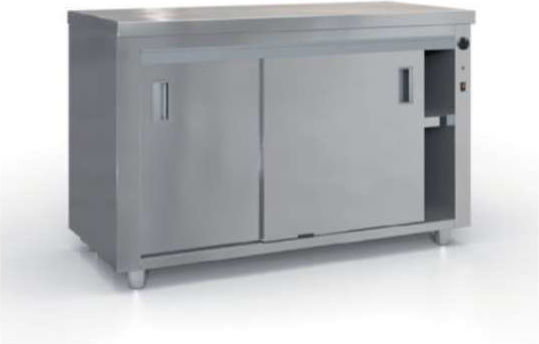 Inox Dobros ER.TH.190 Warming Cupboard Dimensions: W190xD70xH87cm.