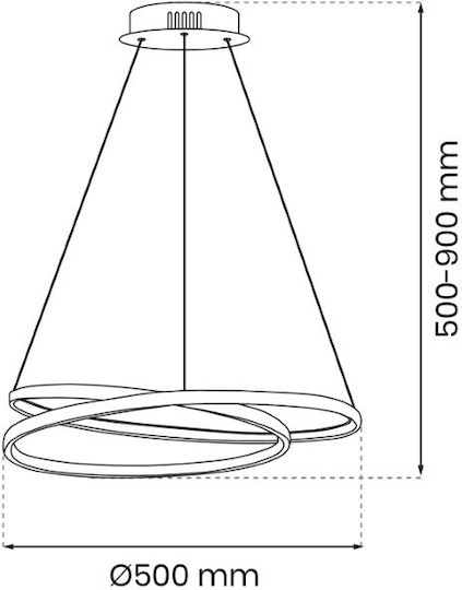 Eko Light Lucerno 48w 230v Gold Hängelampe Gold Schiene