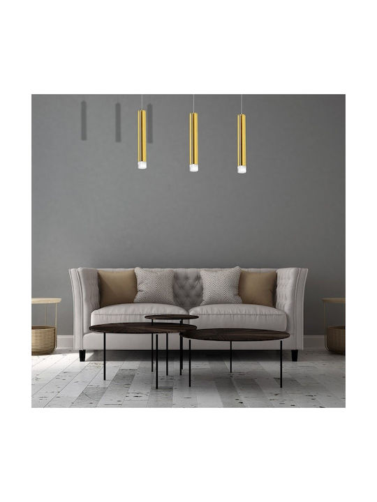 Eko Light Goldie Ρυθμιζόμενο Κρεμαστό Φωτιστικό Χρυσό LED Ράγα