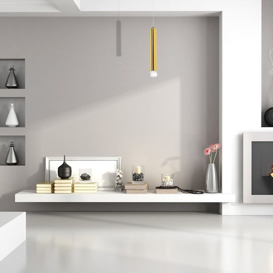 Eko Light Goldie Ρυθμιζόμενο Κρεμαστό Φωτιστικό Χρυσό LED