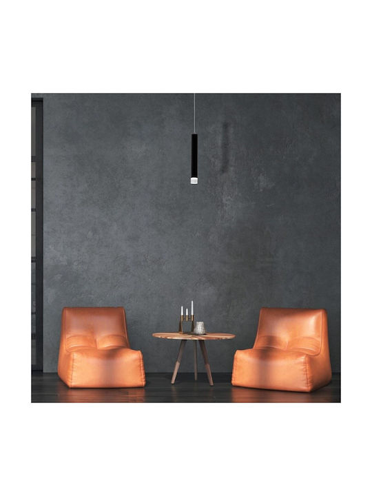 Eko Light Carbon Κρεμαστό Φωτιστικό Μαύρο LED