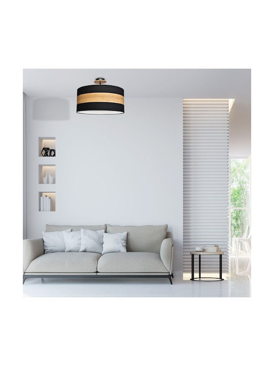 Eko Light Terra Κρεμαστό Φωτιστικό Μαύρο με Ντουί E27