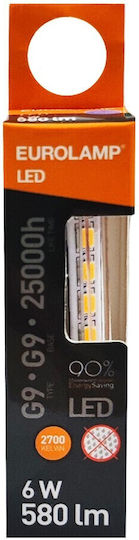Eurolamp LED Bulb 5W for Socket G9 Warm White 580lm