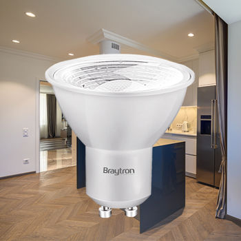 Braytron Λάμπα LED 7W για Ντουί GU10 Φυσικό Λευκό