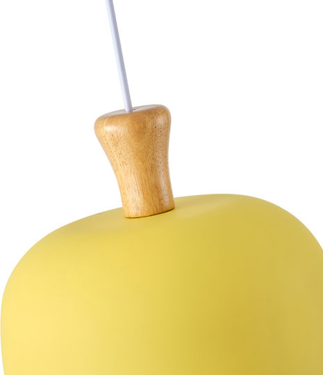 Eurolamp Simplico Lumini Suspendate Galben Cu Pantaloni Evazati Cu Bază De Bec E27 27x130x130cm