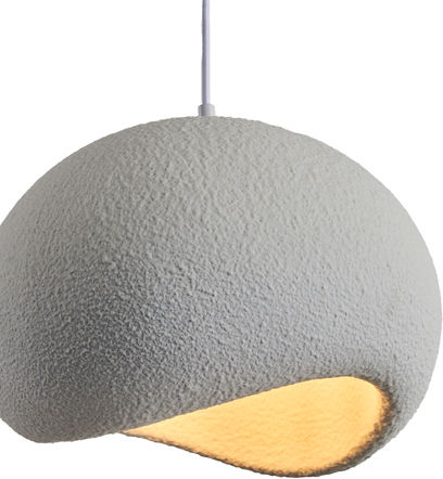 Eurolamp Aeonic Pendant Light Gray with Socket E27 40x35x31cm