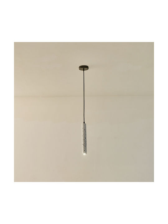 Eurolamp Salpico Pendant Light White with Socket GU10 4.5x4.5x30cm
